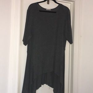 Grey Asymmetrical Top 1X